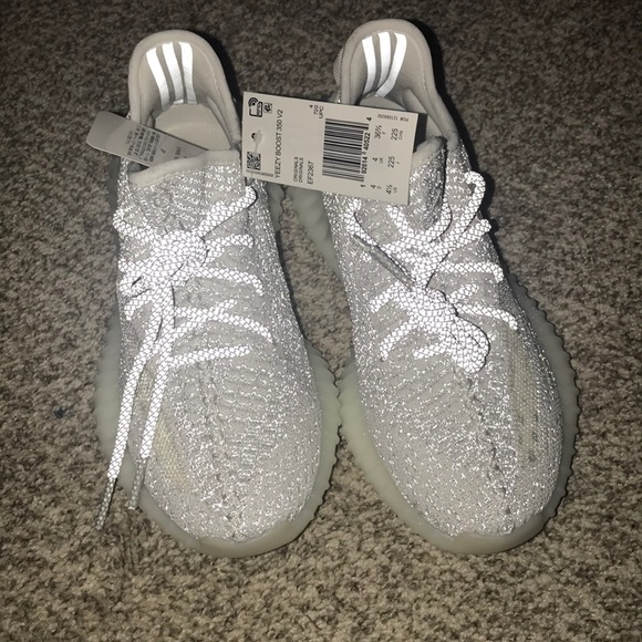 REFLECTive yeezy white and silver sz 4.5 brand new - Picture 1 of 8